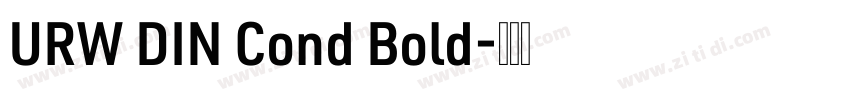 URW DIN Cond Bold字体转换
